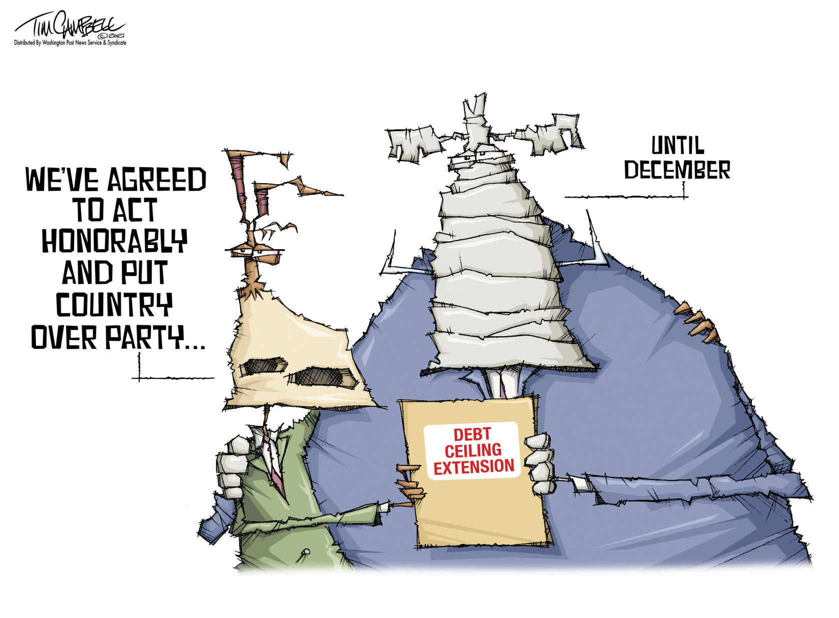 Tim Campbell cartoon